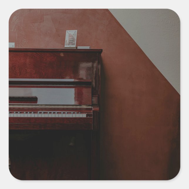 Sticker Carré Piano génial (Devant)