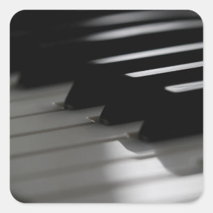 Sticker Carré Piano gentil