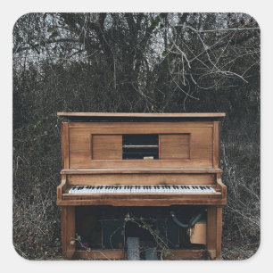 Sticker Carré Piano gentil