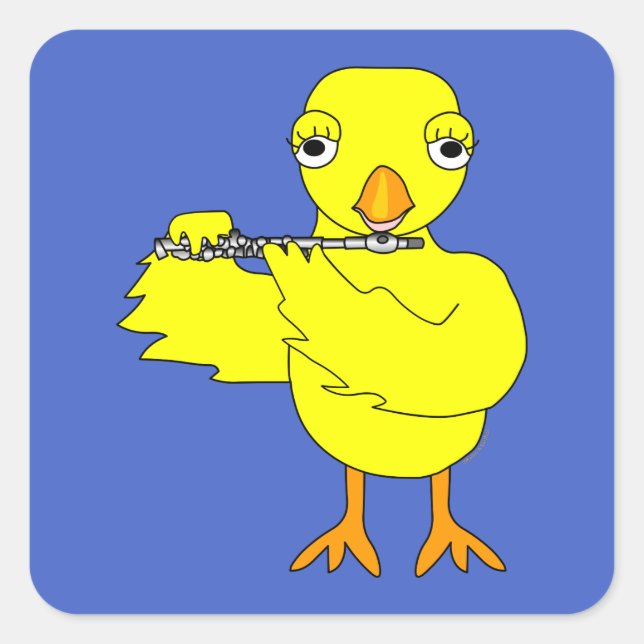 Sticker Carré Piccolo Chick (Devant)