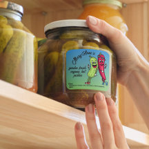 Picket et poivre Pals Drôle Cartoon Pickles Étique