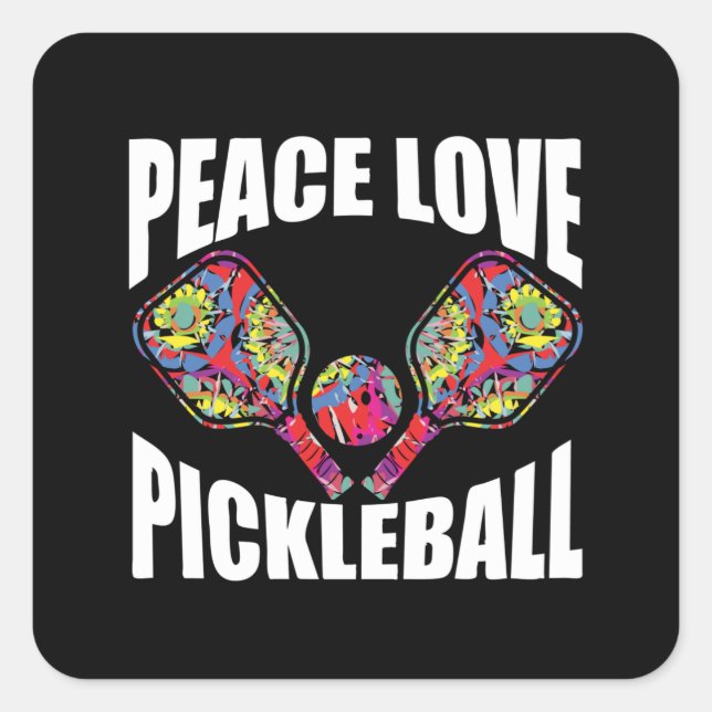 Sticker Carré Pickleball (Devant)