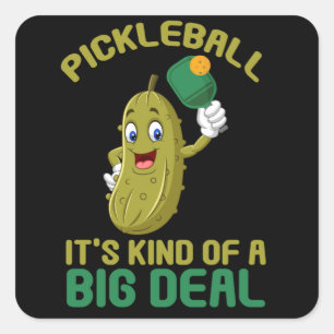 Sticker Carré Pickleball Kid Big Deal Pickleball Sport