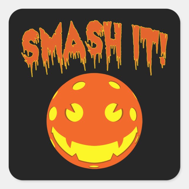 Sticker Carré Pickleball Smash it (Devant)