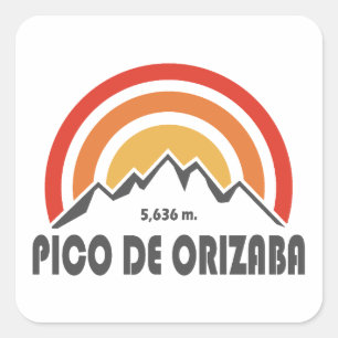Sticker Carré Pico de Orizaba Mexique