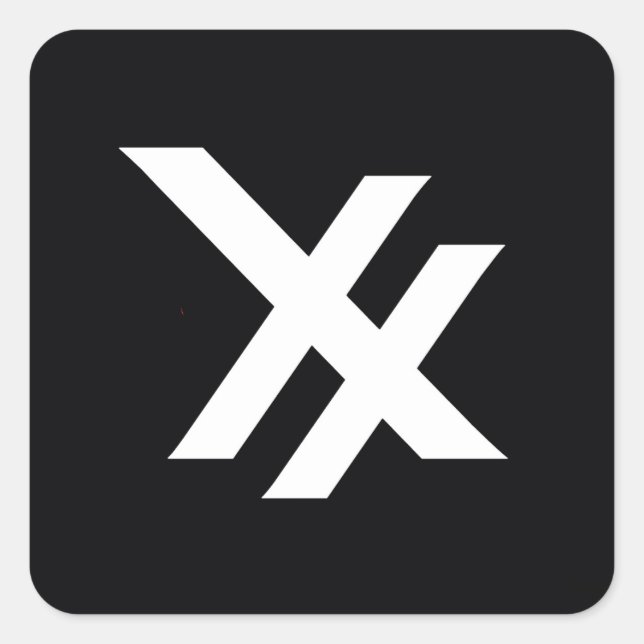 STICKER CARRÉ PICTUREPLANE - ESCLAVE NÉGATIVE (Devant)