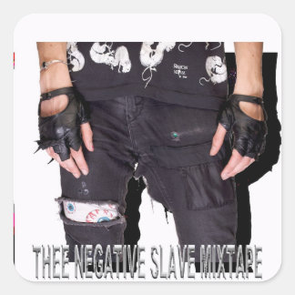 STICKER CARRÉ PICTUREPLANE - 'LE MIXTAPE D'ESCLAVE NÉGATIF'