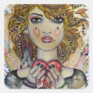 Sticker Carré Pièces