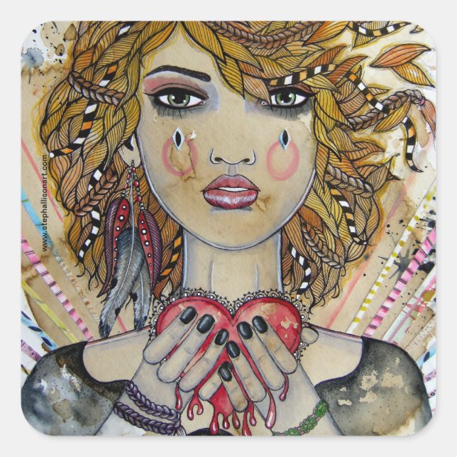 Sticker Carré Pièces (Devant)