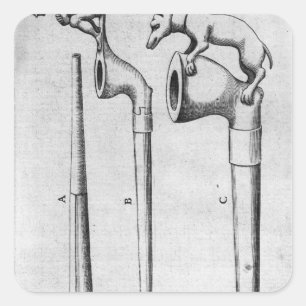 Sticker Carré Pièces fumantes