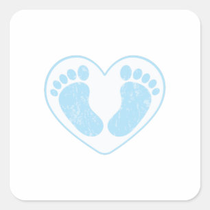 Sticker Carré Pieds bébé