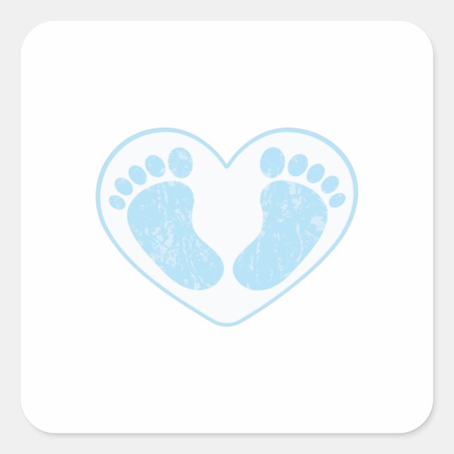 STICKER CARRÉ PIEDS BÉBÉS (Devant)