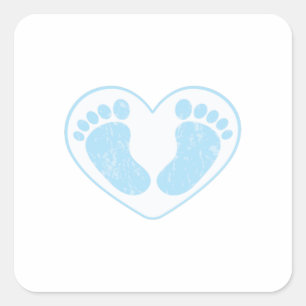 STICKER CARRÉ PIEDS BÉBÉS