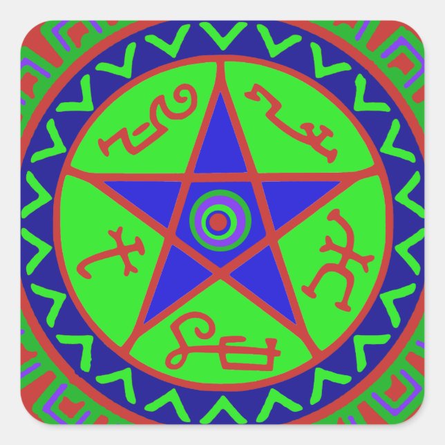 Sticker Carré Piège du Diable (Devant)