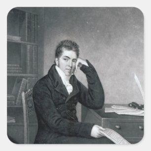 Sticker Carré Pierce Egan, gravée par Charles Turner