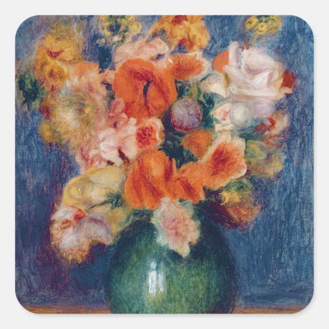Sticker Carré Pierre A Renoir | Bouquet (Devant)