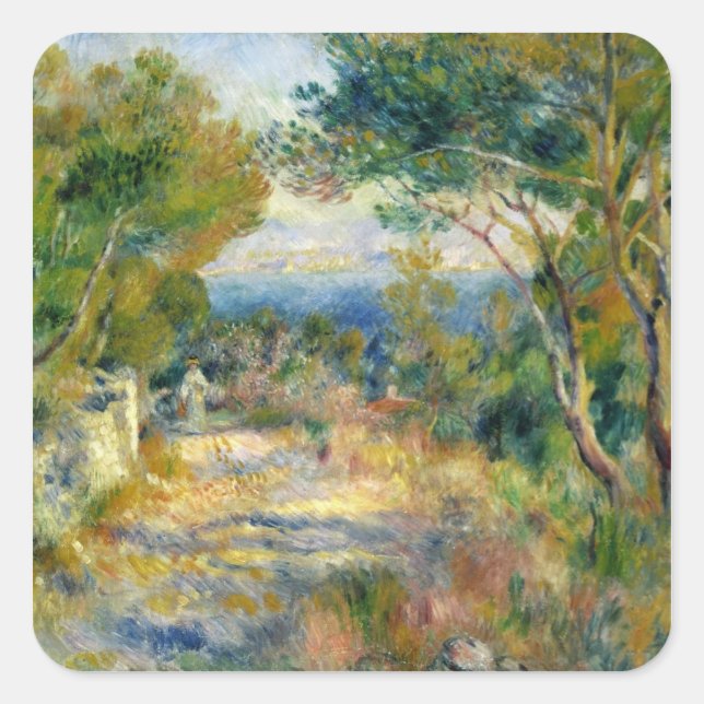 Sticker Carré Pierre A Renoir | L'Estaque (Devant)