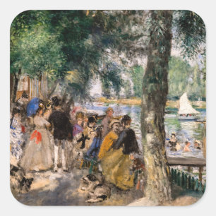 Sticker Carré Pierre-Auguste Renoir - Baignade sur la Seine