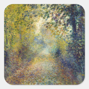 Sticker Carré Pierre-Auguste Renoir - Dans les bois
