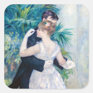 Sticker Carré Pierre-Auguste Renoir - Danse à la ville