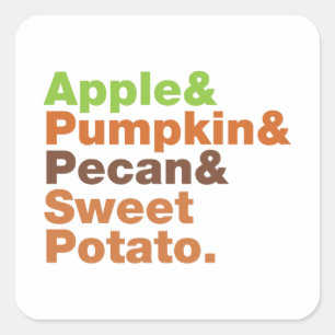 Sticker Carré Pies de Noël : Fête de Noël