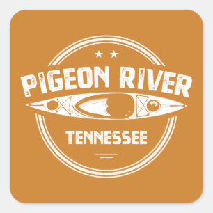 Sticker Carré Pigeon River, Tennessee