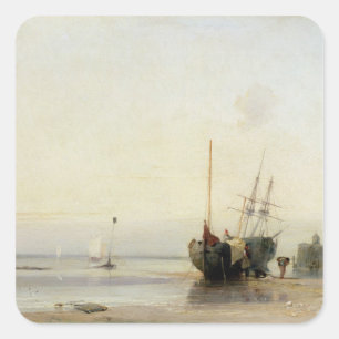 Sticker Carré Pilier de Calais, c.1823-24 (huile sur le panneau)