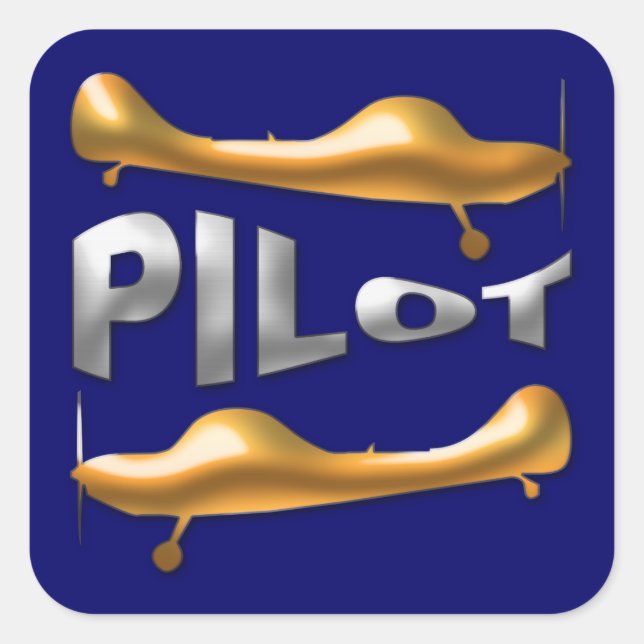 Sticker Carré Pilote (Devant)