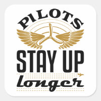 Pilotes Restent Plus Longtemps Drôle Aviateur Avia