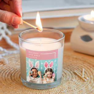 Sticker Carré Pink Happy Blessed Easter   Venin