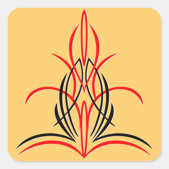 Sticker Carré Pinstripe (Devant)