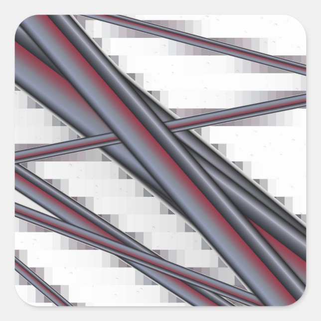 Sticker Carré Pipes All In Bunches (Devant)