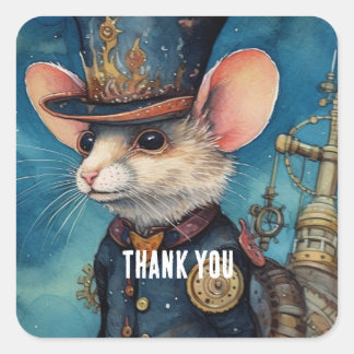 Sticker Carré Pippin steampunk