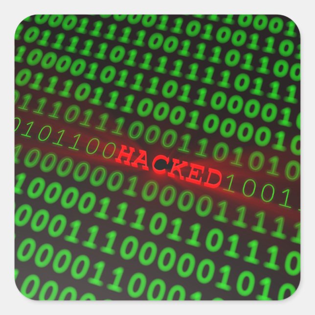 Sticker Carré piraté (Devant)