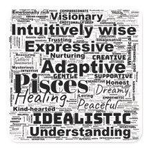 Pisces Mot Cloud Inspiration Zodiaque