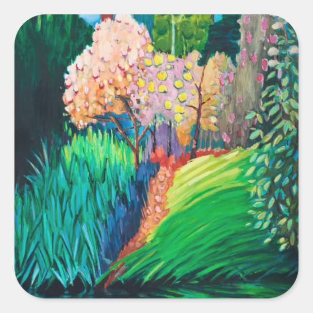 Sticker Carré Piscine sombre (Devant)