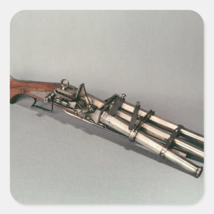 Sticker Carré Pistol à trois barils