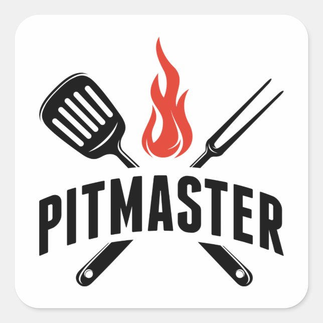 Sticker Carré Pitmaster (Devant)