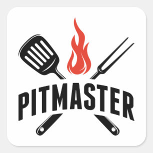 Sticker Carré Pitmaster