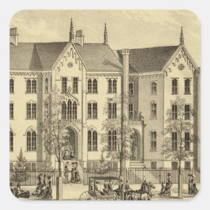 Sticker Carré Pittsburgh Female College Pittsburgh