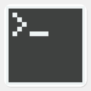 Sticker Carré Pixel Shell