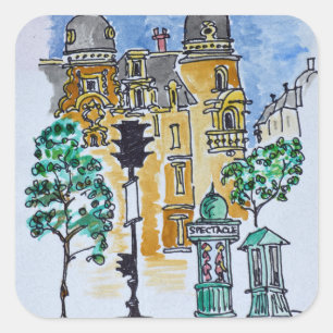 Sticker Carré Place Alphonse Deville   Paris, France