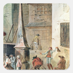 Sticker Carré Placez De l'Apport-Paris devant grand