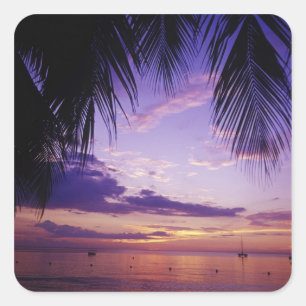 Sticker Carré Plages à Negril, Jamaïque 2