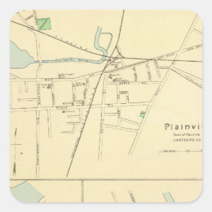 Sticker Carré Plainville, Entrepôt Pt, Windsor