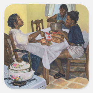 Sticker Carré Plaisanterie chevronnée bonne 1998