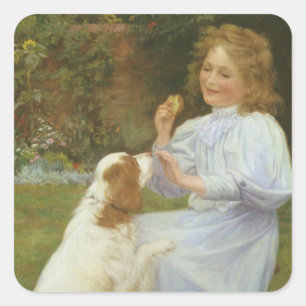 Sticker Carré Plaisirs de l'espoir par William Henry Gore