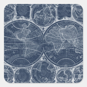 Sticker Carré Plan directeur mondial