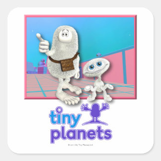Sticker Carré Planètes minuscules - Planète de trucs