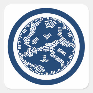 Sticker Carré Planification urbaine